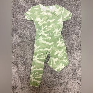 Green Camouflage Jumpsuit